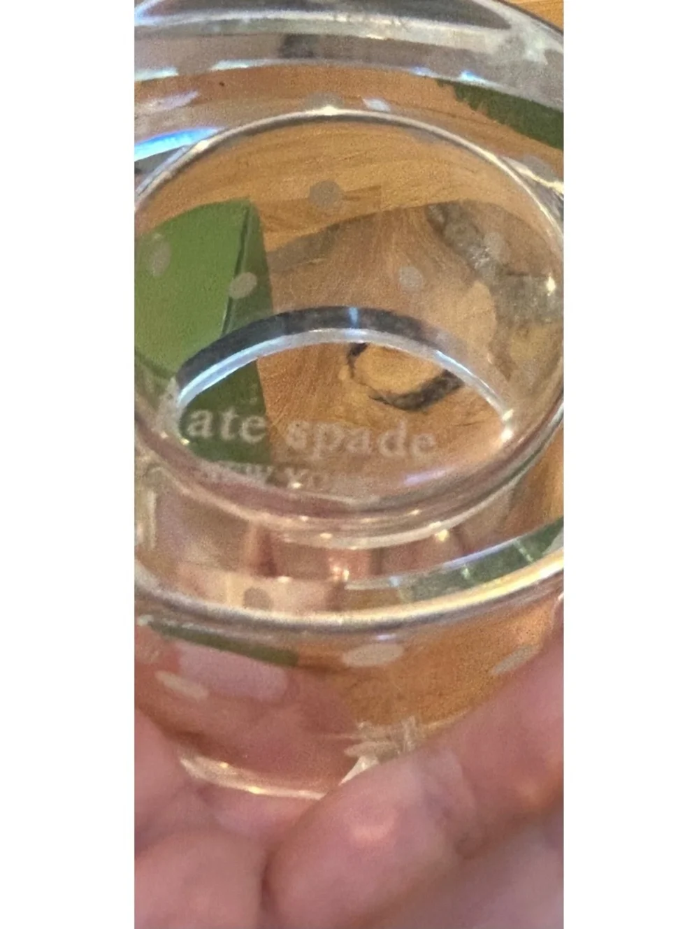 Kate Spade New York Lenox Polka Dot Glass Candle Holder